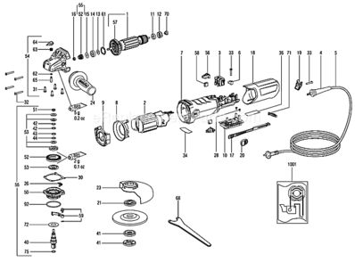 Part Location Diagram of 343433070 Metabo Switch Rod